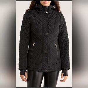 Women's Quilted Black Jacket